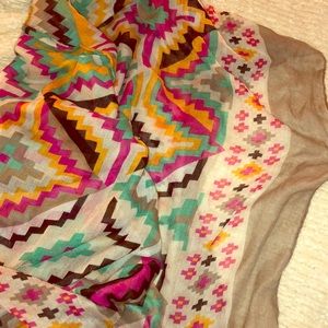 Colorful tribal scarf